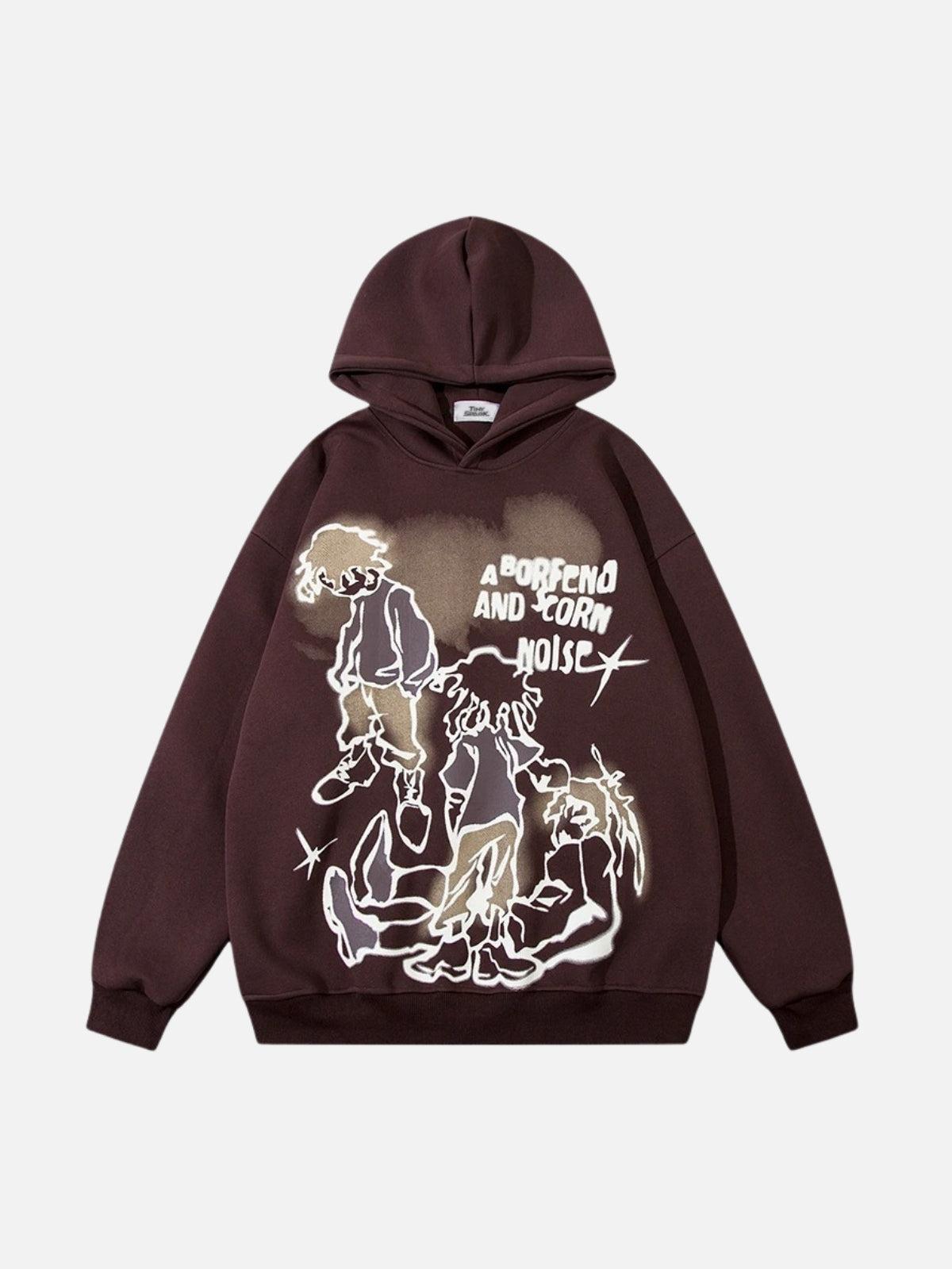 Concert Outfit Funny Cartoon Graphic Hoodie Concert Outfit Funny Cartoon Graphic Hoodie