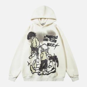 Concert Outfit Funny Cartoon Graphic Hoodie