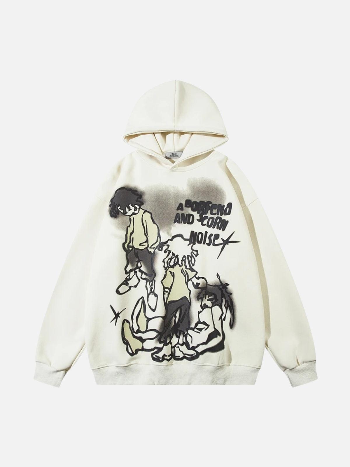 Concert Outfit Funny Cartoon Graphic Hoodie Concert Outfit Funny Cartoon Graphic Hoodie