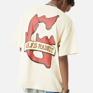 Concert Outfit Funny Jesus Graffiti Street Rap T-Shirt