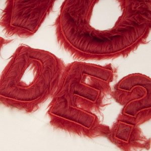 Concert Outfit Fur Patchwork Embroidered Stitching Hoodie