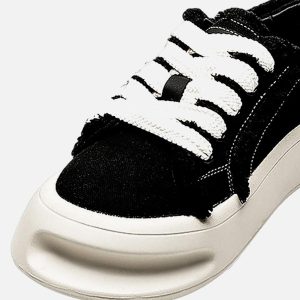 Concert Outfit Fuzzy Trim Chunk Shoes