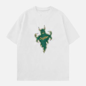 Concert Outfit Genie Flocked Graphic Tee