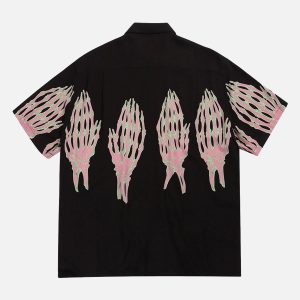 Concert Outfit Ghost Hand Ghost Claw Casual Print Shirt