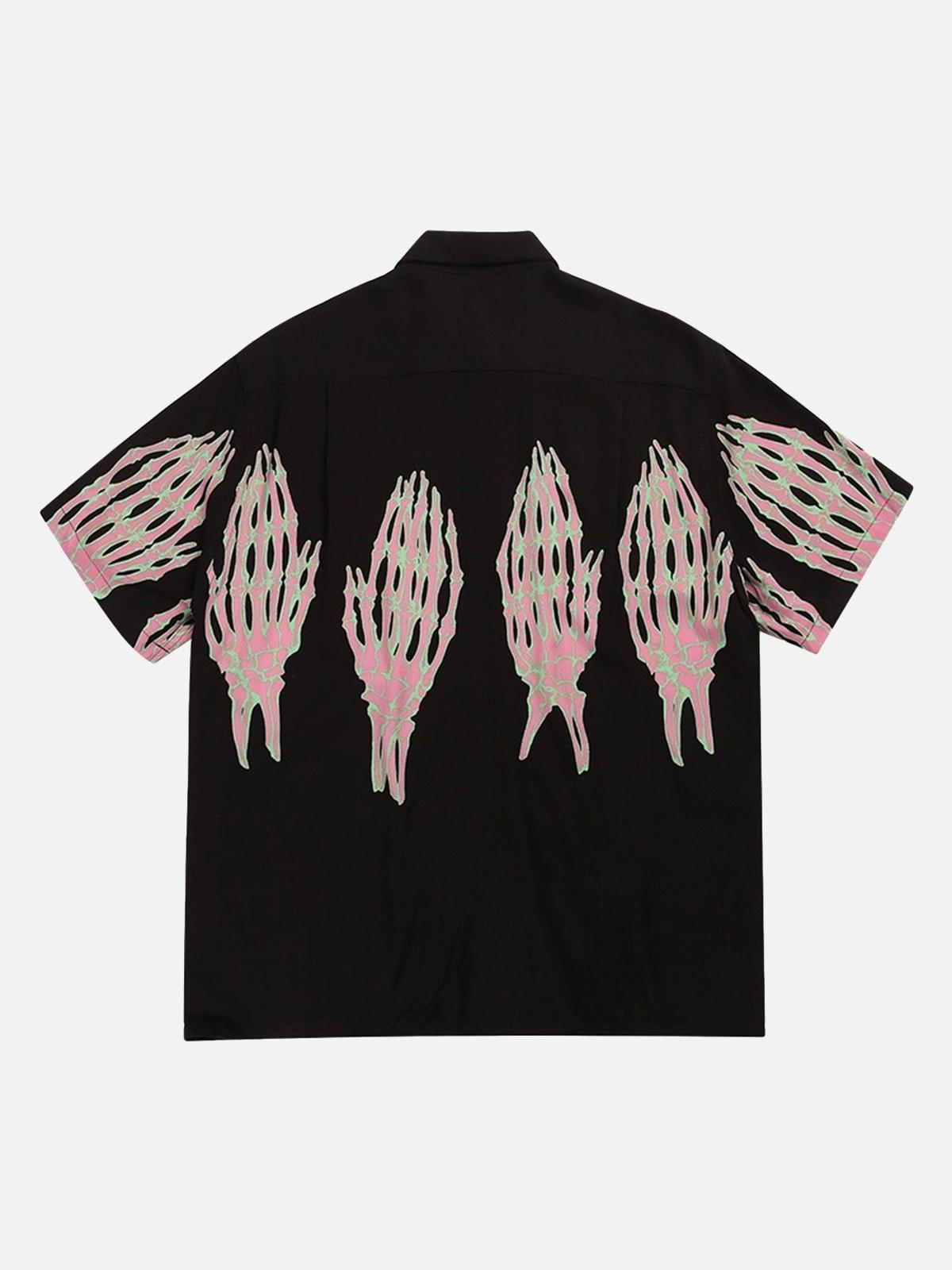 Concert Outfit Ghost Hand Ghost Claw Casual Print Shirt Concert Outfit Ghost Hand Ghost Claw Casual Print Shirt