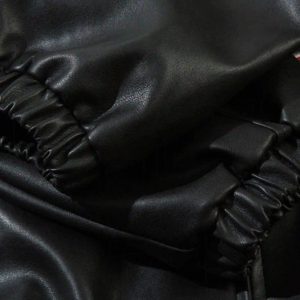 Concert Outfit Gothic Alphabet Patch Racing Collar Jacket