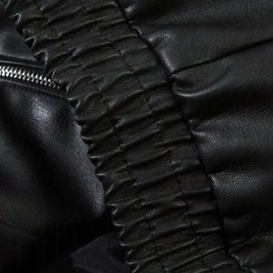 Concert Outfit Gothic Alphabet Patch Racing Collar Jacket