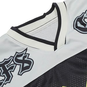 Concert Outfit Gothic Style Embroidered Jersey T-Shirt