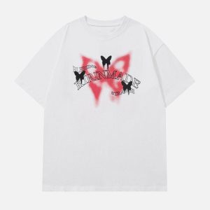 Concert Outfit Gradient Butterflies Graphic Tee