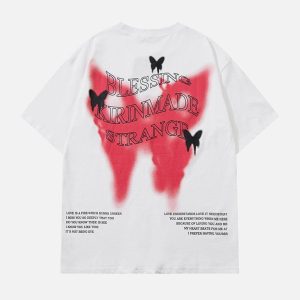Concert Outfit Gradient Butterflies Graphic Tee