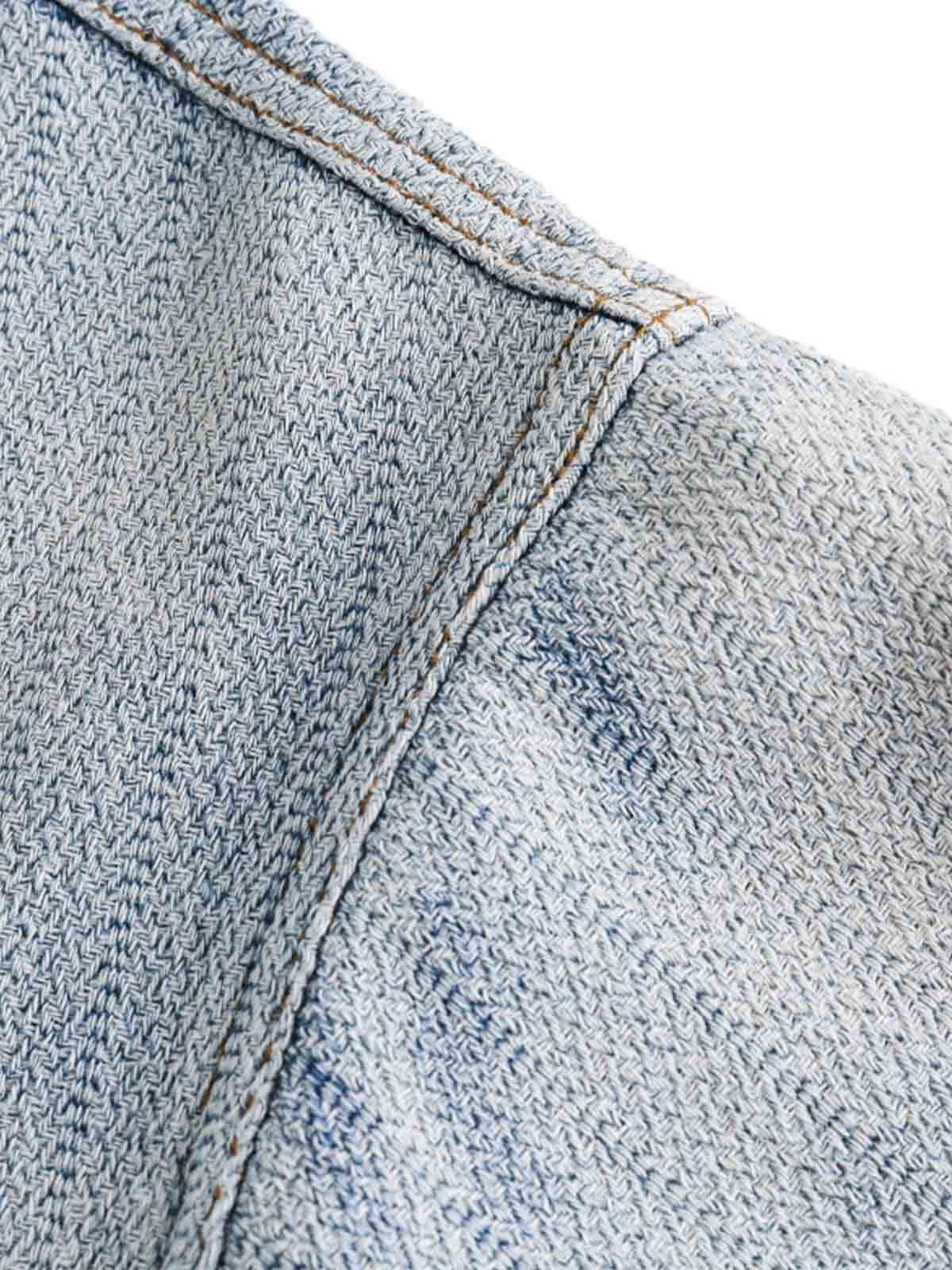 Concert Outfit Gradient Denim Short-Sleeve Shirt Concert Outfit Gradient Denim Short-Sleeve Shirt