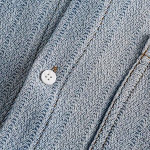 Concert Outfit Gradient Denim Short-Sleeve Shirt