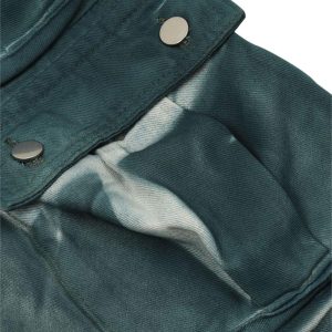 Concert Outfit Gradient Dip Dye Wash Multi-Pocket Cargo Jeans