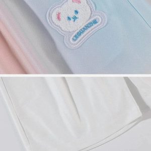 Concert Outfit Gradient Drawstring Shorts