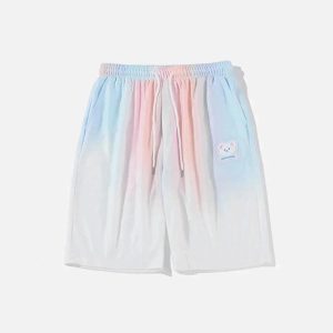 Concert Outfit Gradient Drawstring Shorts