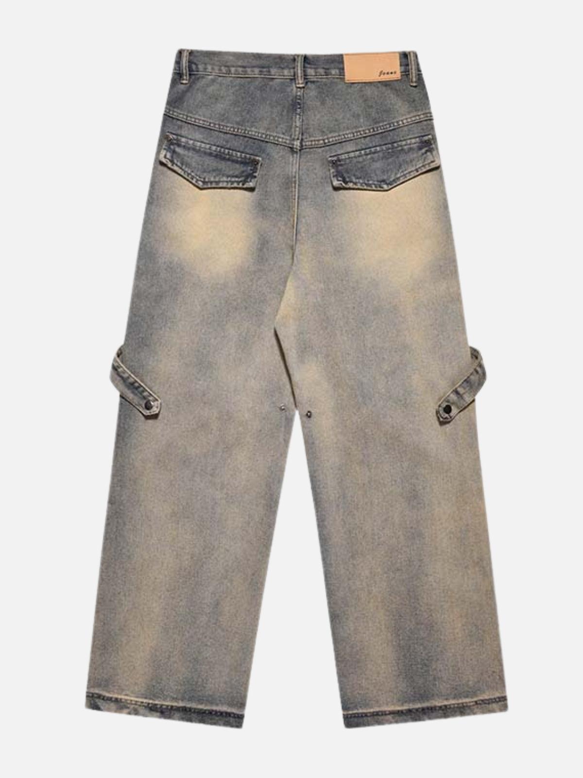 Concert Outfit Gradient Irregular Patchwork Jeans Concert Outfit Gradient Irregular Patchwork Jeans