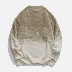 Concert Outfit Gradient Knit Sweater