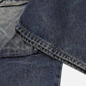 Concert Outfit Gradient Multi-Pocket Cargo Jeans