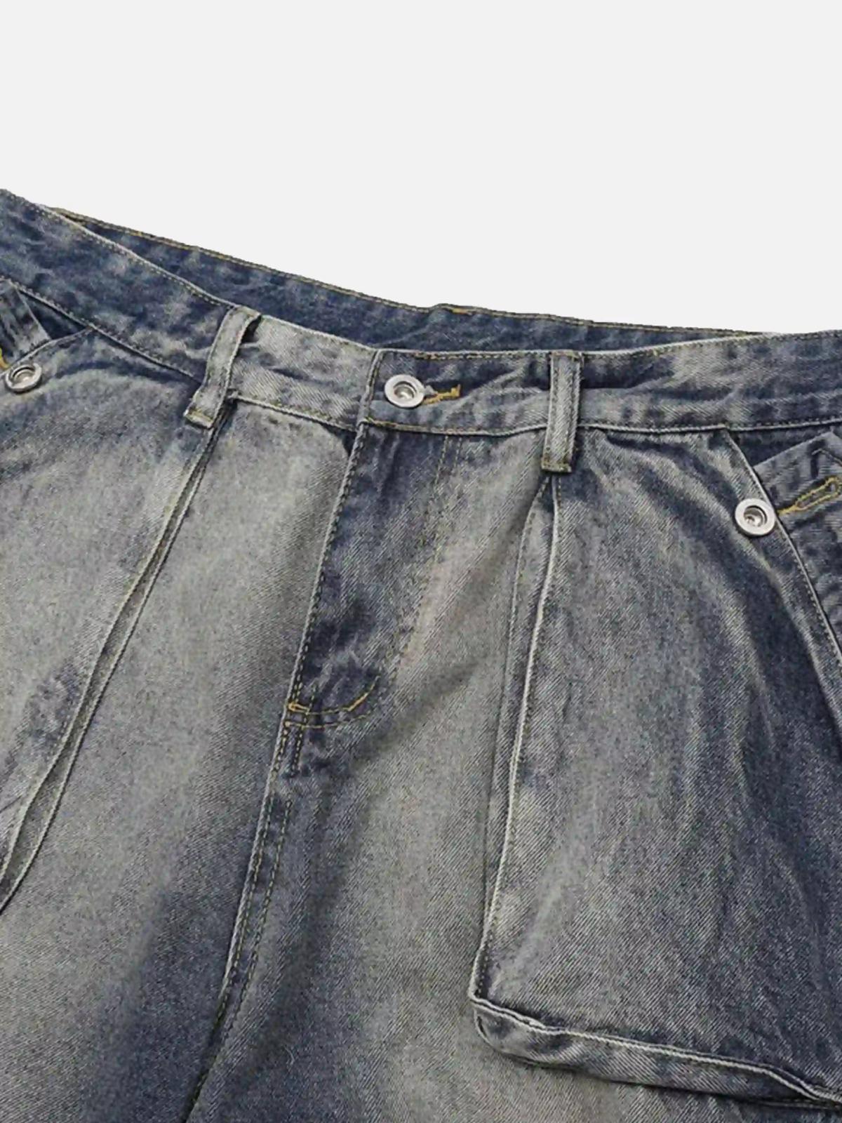 Concert Outfit Gradient Multi-Pocket Cargo Jeans Concert Outfit Gradient Multi-Pocket Cargo Jeans