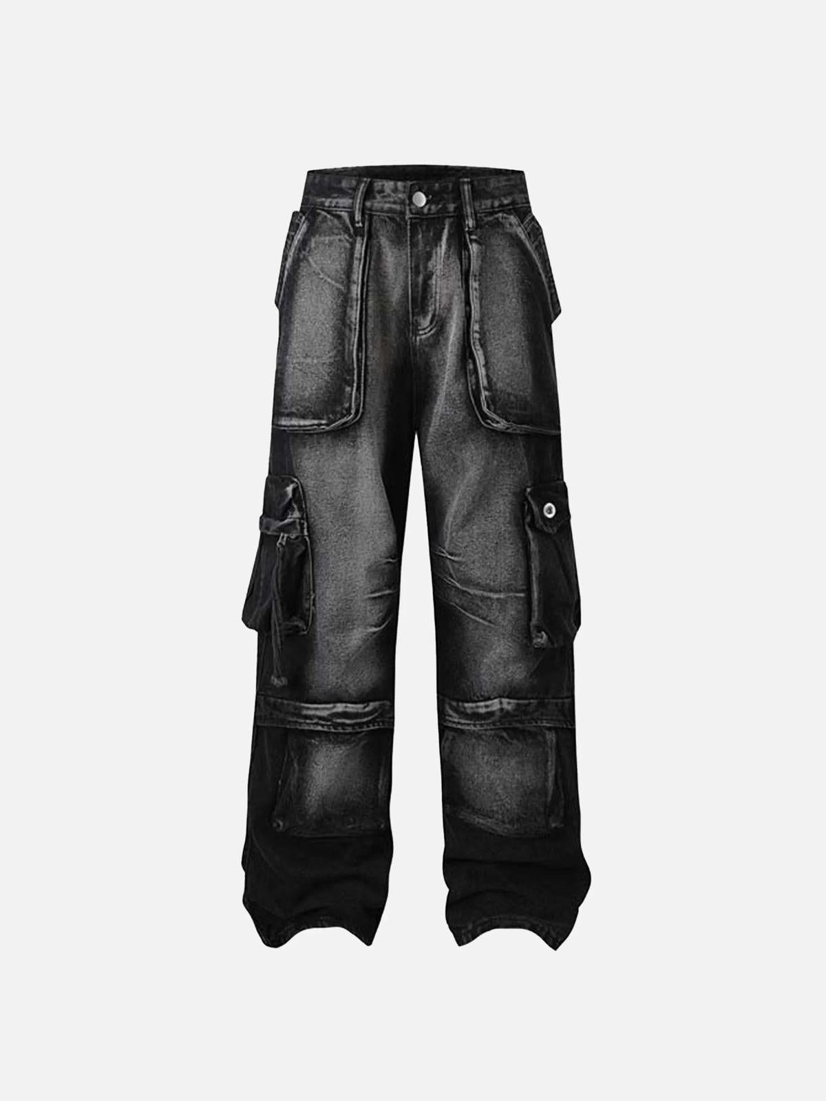 Concert Outfit Gradient Multi-Pocket Cargo Jeans Concert Outfit Gradient Multi-Pocket Cargo Jeans
