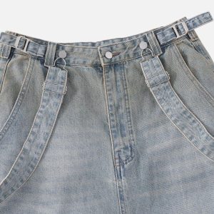 Concert Outfit Gradient Washed Loose Jeans