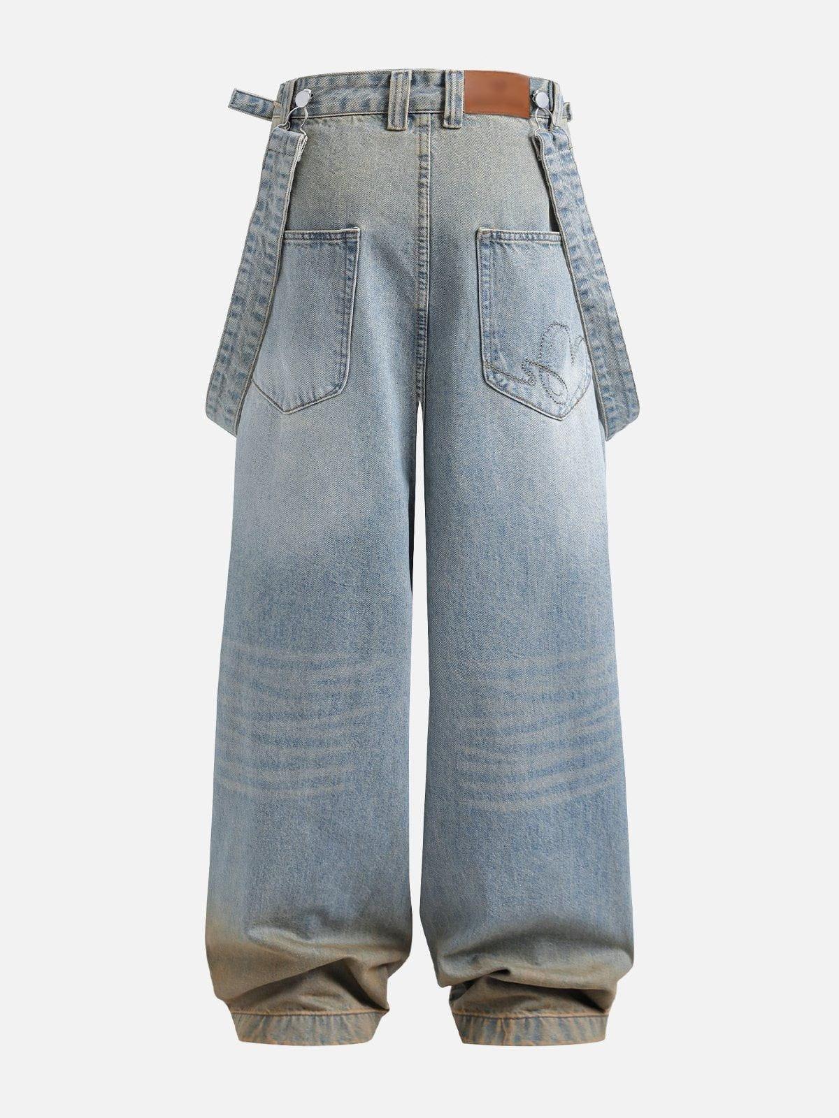 Concert Outfit Gradient Washed Loose Jeans Concert Outfit Gradient Washed Loose Jeans
