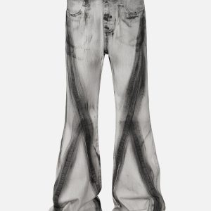 Concert Outfit Graffiti Deconstruction Jeans