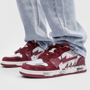 Concert Outfit Graffiti Distressed Heart Skate Shoes