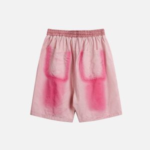 Concert Outfit Graffiti Drawstring Shorts
