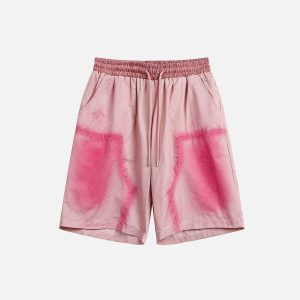 Concert Outfit Graffiti Drawstring Shorts