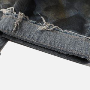 Concert Outfit Graffiti Fringe Jorts