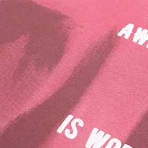 Concert Outfit Graffiti Letter Gradient Distressed Hip-Hop Hoodie