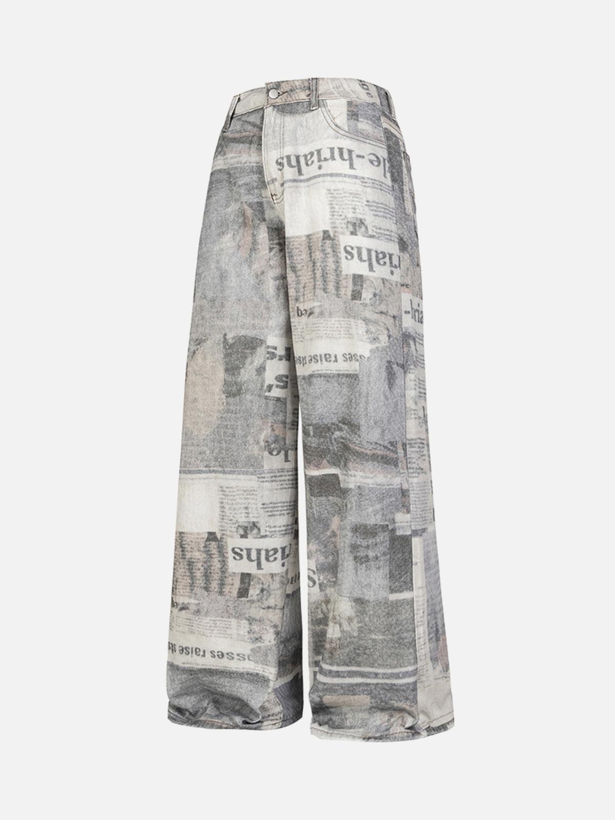 Concert Outfit Graffiti Newspaper Baggy Jeans Concert Outfit Graffiti Newspaper Baggy Jeans
