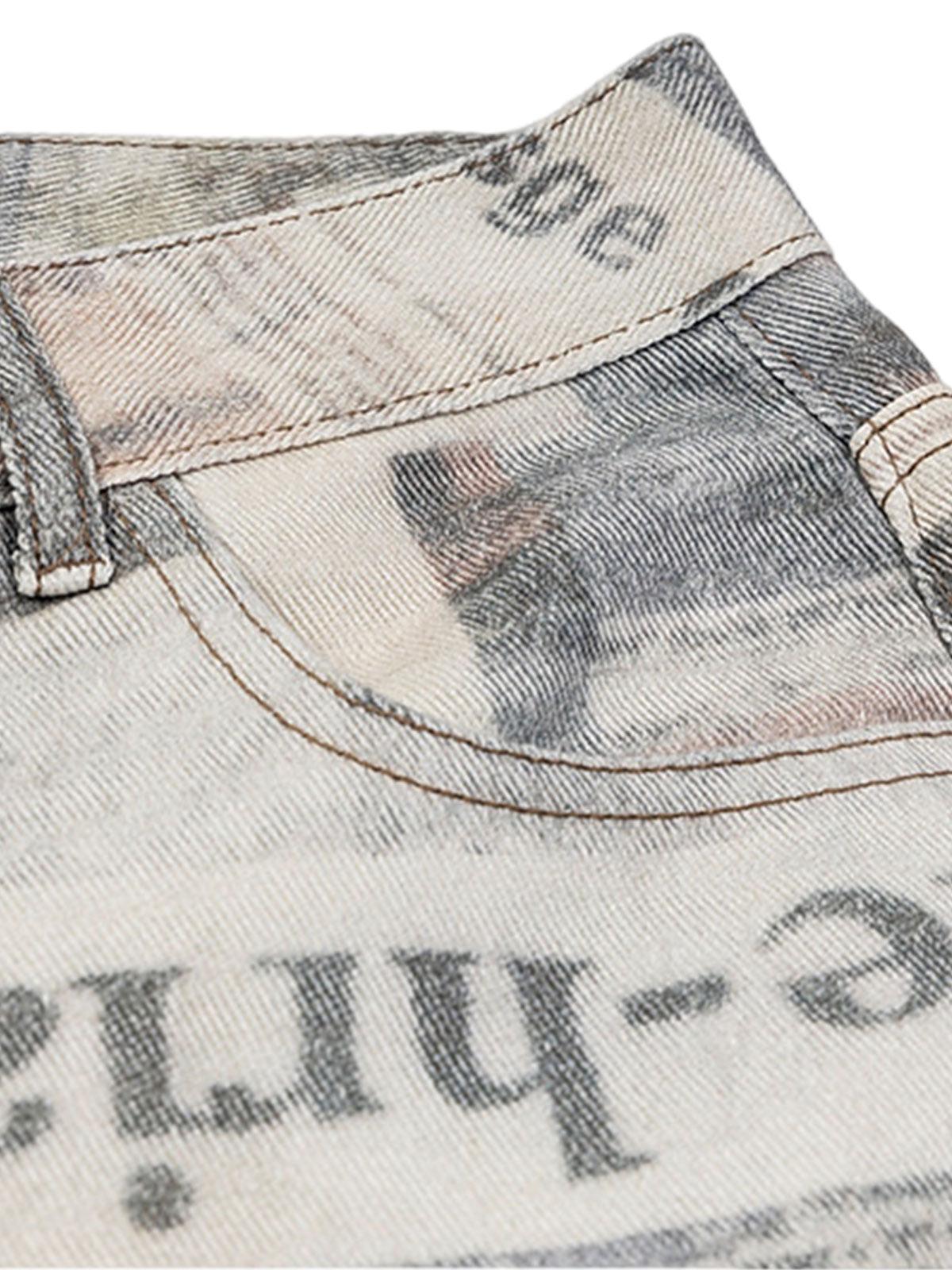 Concert Outfit Graffiti Newspaper Baggy Jeans Concert Outfit Graffiti Newspaper Baggy Jeans