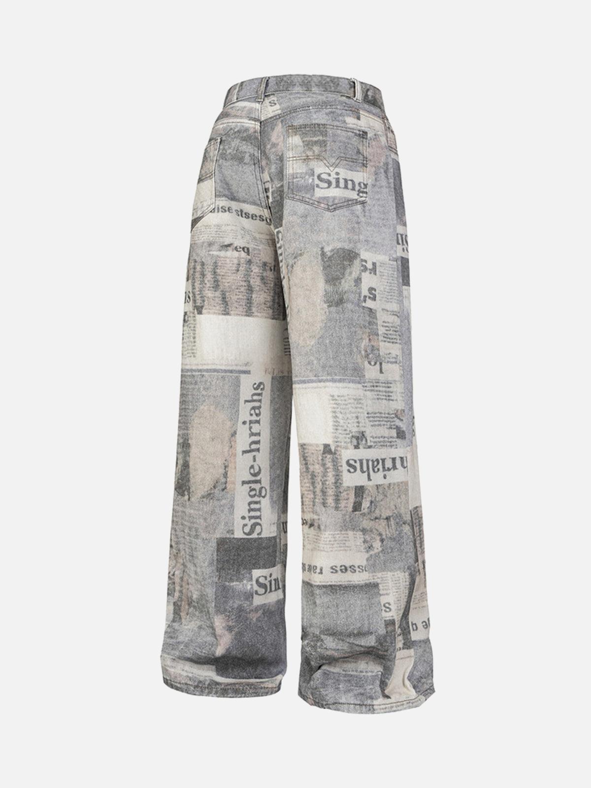 Concert Outfit Graffiti Newspaper Baggy Jeans Concert Outfit Graffiti Newspaper Baggy Jeans