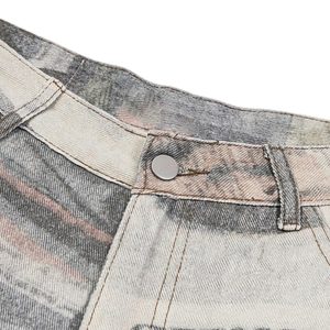 Concert Outfit Graffiti Newspaper Baggy Jeans