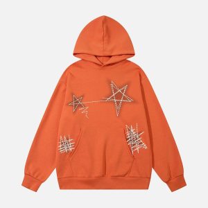 Concert Outfit Graffiti Star Hoodie