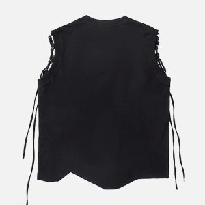 Concert Outfit Graphic Adjustable Straps Vest