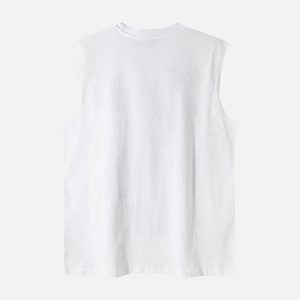 Concert Outfit Graphic Lettering Chain Vest