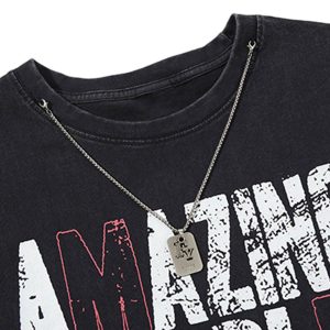 Concert Outfit Graphic Lettering Chain Vest