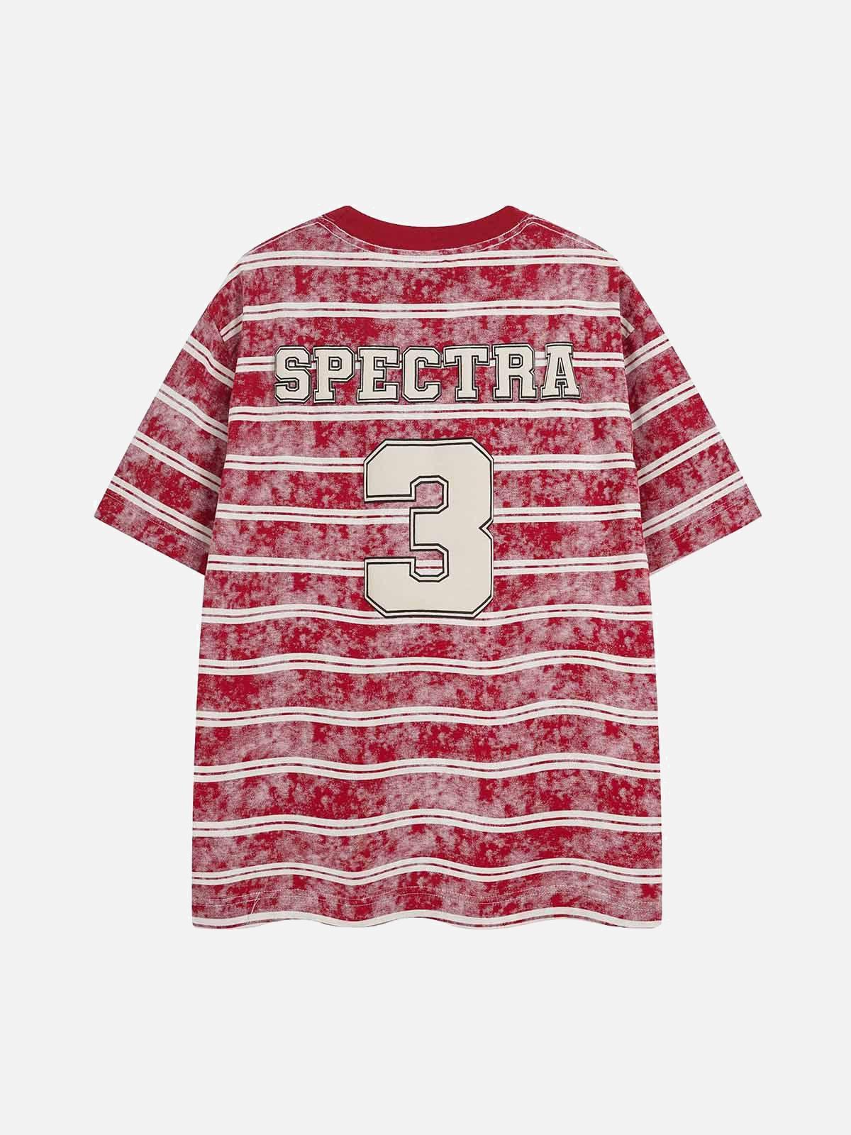 Concert Outfit Graphic Lettering Striped Oversized T-Shirt Concert Outfit Graphic Lettering Striped Oversized T-Shirt