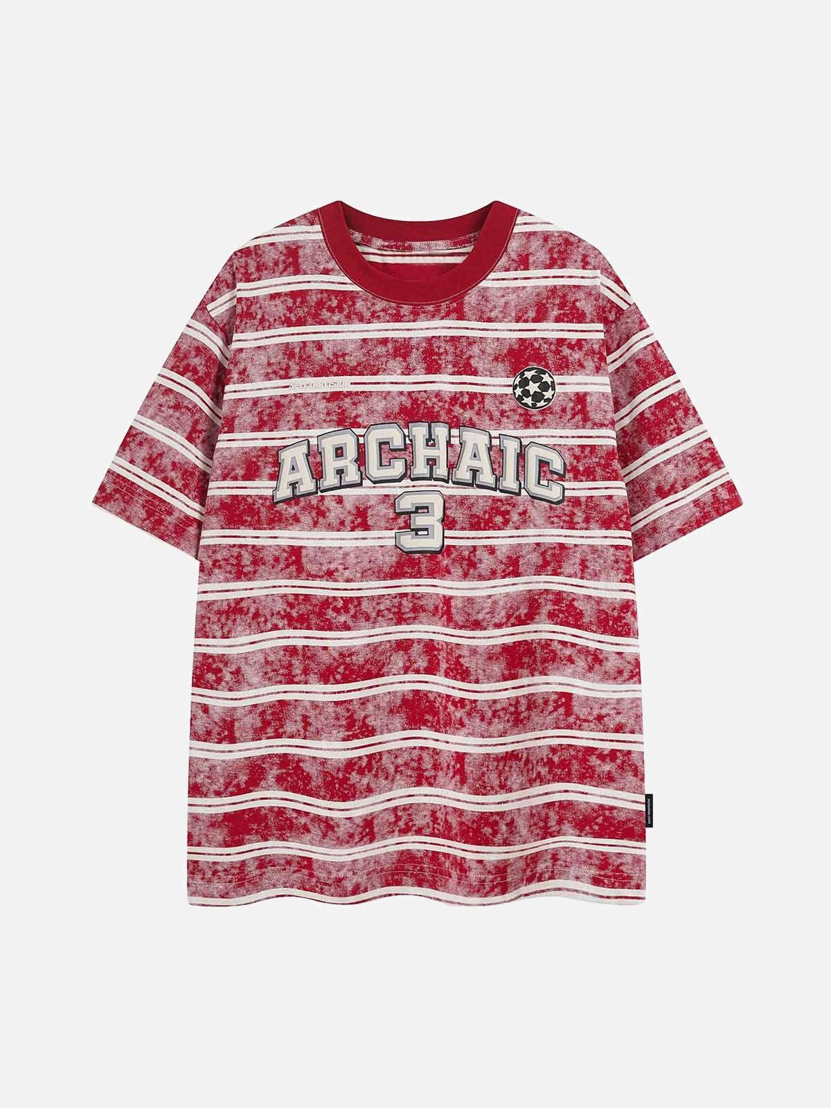 Concert Outfit Graphic Lettering Striped Oversized T-Shirt Concert Outfit Graphic Lettering Striped Oversized T-Shirt