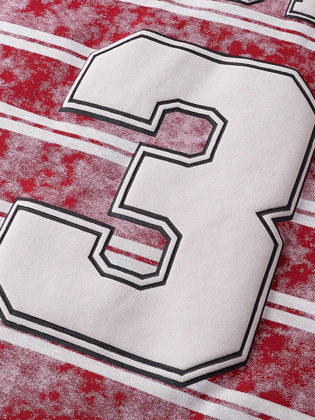 Concert Outfit Graphic Lettering Striped Oversized T-Shirt Concert Outfit Graphic Lettering Striped Oversized T-Shirt