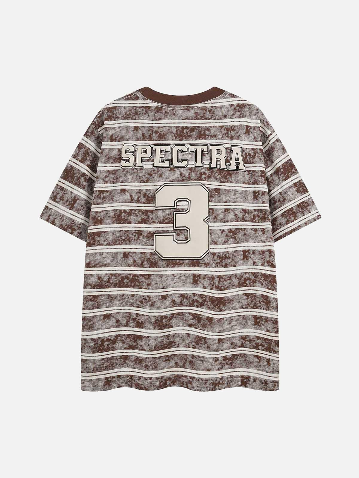 Concert Outfit Graphic Lettering Striped Oversized T-Shirt Concert Outfit Graphic Lettering Striped Oversized T-Shirt