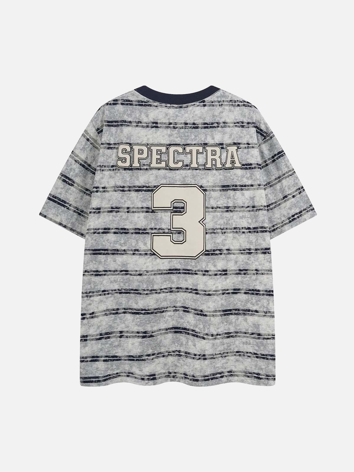 Concert Outfit Graphic Lettering Striped Oversized T-Shirt Concert Outfit Graphic Lettering Striped Oversized T-Shirt