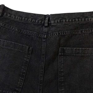 Concert Outfit Grommet Design Multi-Pocket Cargo Jeans