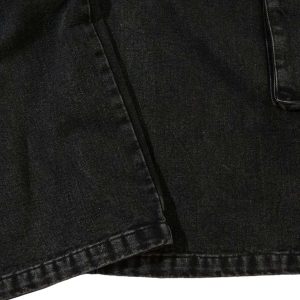 Concert Outfit Grommet Design Multi-Pocket Cargo Jeans