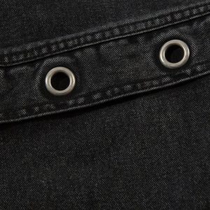 Concert Outfit Grommet Design Multi-Pocket Cargo Jeans