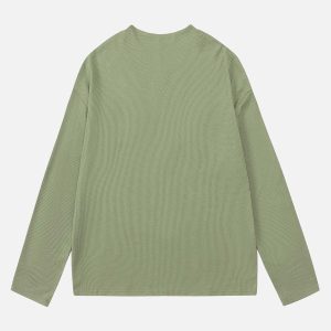 Concert Outfit Half Zip Crew Neck Printed Knitted Sweater