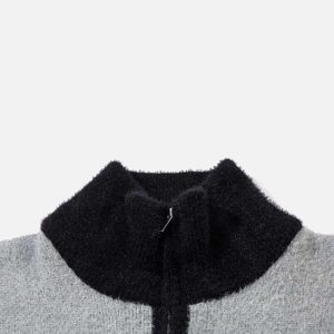 Concert Outfit Hand-Painted Butterfly Mohair Jacquard Cardigan